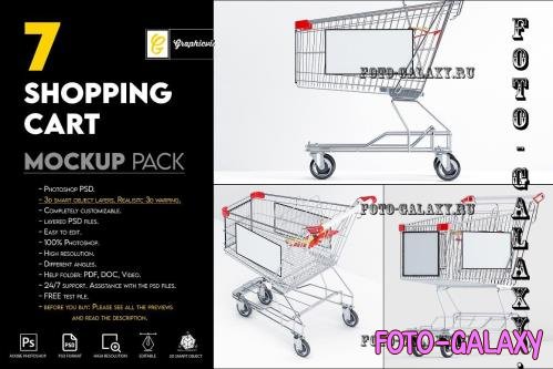 Shopping cart mockup - 7466384