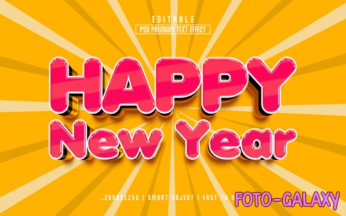 2023 new year vol 7 - editable text effect, font style