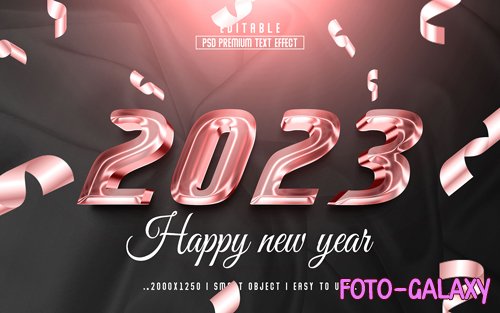 2023 new year vol 4 - editable text effect, font style