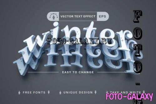 Winter Layers - Editable Text Effect - 10875612