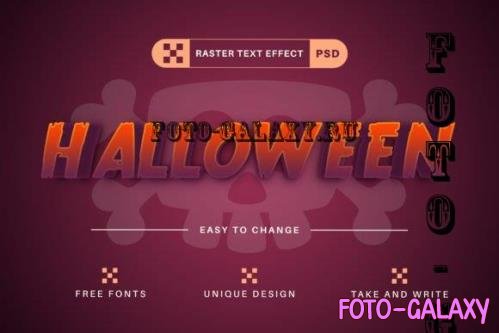 PSD Halloween - Editable Text Effect - 10256936