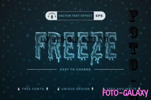 Freeze - Editable Text Effect - 10300098