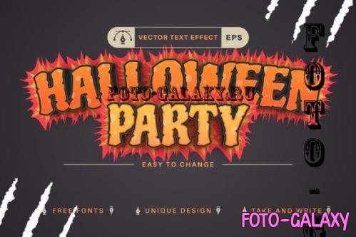 Halloween Party Editable Text Effect - 10268359