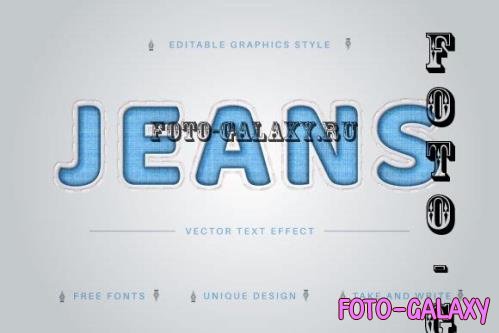 Jeans - Editable Text Effect - 10272476