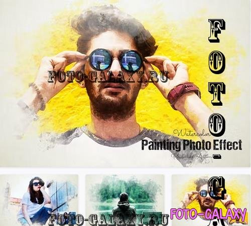 Watercolor Painting Photo Effect - H3W5H5L