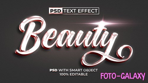 Beauty text effect style editable text effect