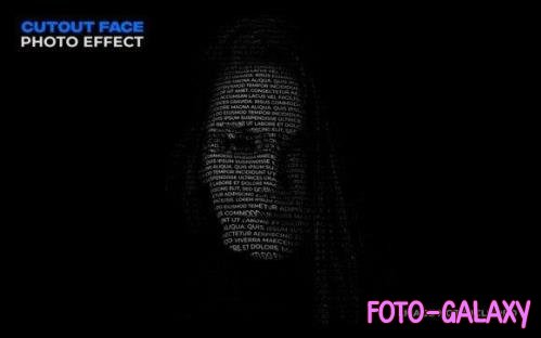 Cut out Portrait Face Photo Effect PSD 2