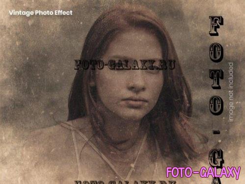 Vintage PSD Photo Effect Template