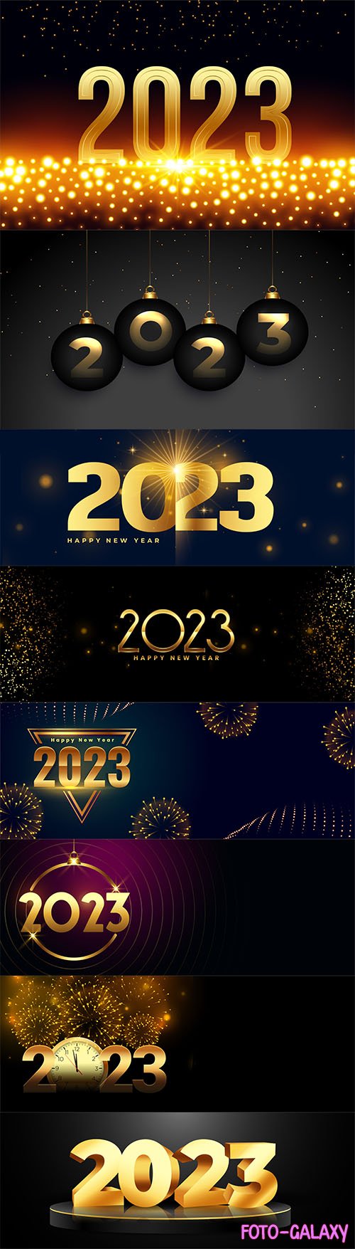 Elegant new year 2023 shiny background with light effect