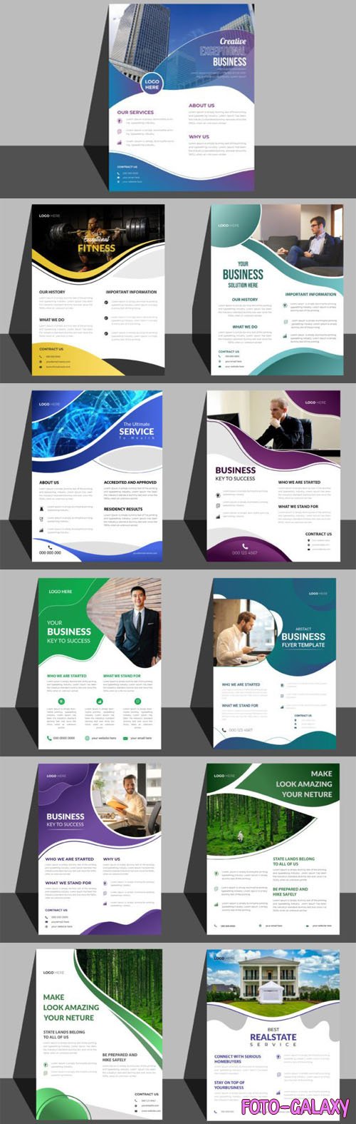 20+ Multipurpose Business Flyers Vector Templates