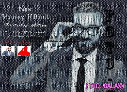 Paper Money Effect Photoshop Action - 10926610