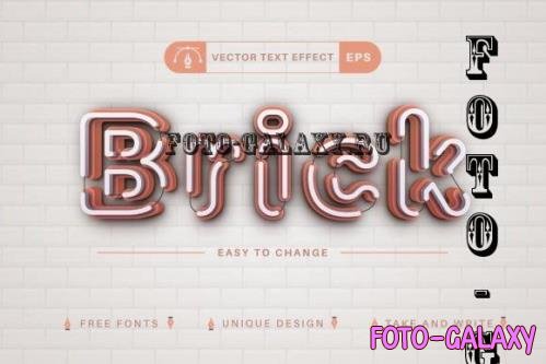 Brick - Editable Text Effect - 10932864