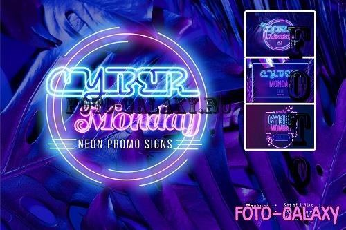 Cyber Monday Neon Signs - 10843747