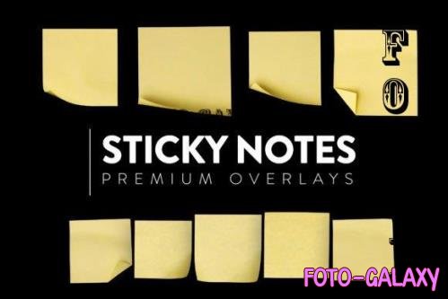 10 Sticky Notes Overlay HQ - 10947257