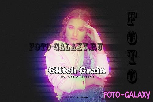 Glitch Grain Photo Effect - S79ZXKV