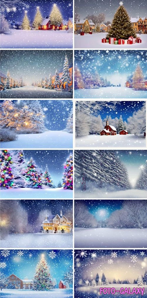 Winter & Holidays Backgrounds Collection