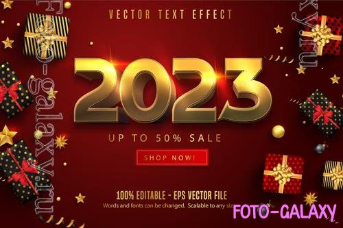 2023 - Editable Text Effect, Gold Font Style vol 2