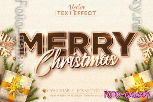 Merry Christmas - Editable Text Effect, Font Style