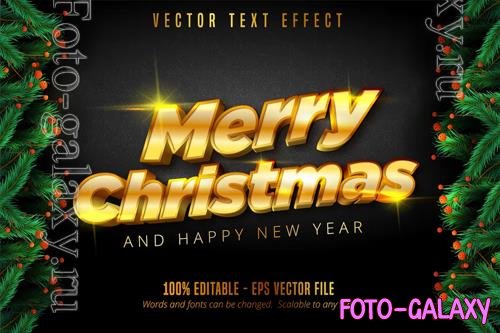 Merry Christmas - Editable Text Effect, Font Style vol 10