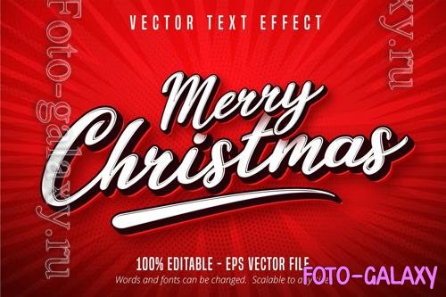Merry Christmas - Editable Text Effect, Font Style vol 12