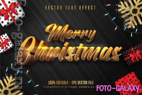Merry Christmas - Editable Text Effect, Font Style vol 13