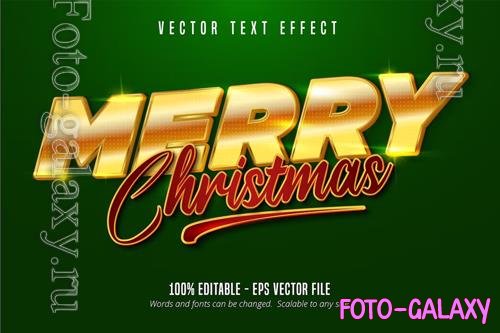 Merry Christmas - Editable Text Effect, Font Style vol 9