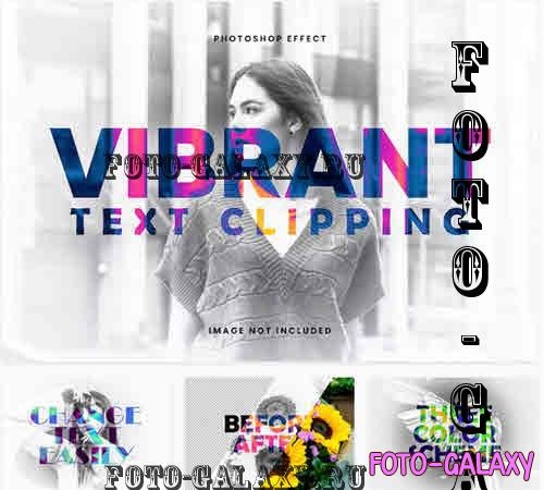 Vibrant Text Clipping Photo Effect - TNGGF74