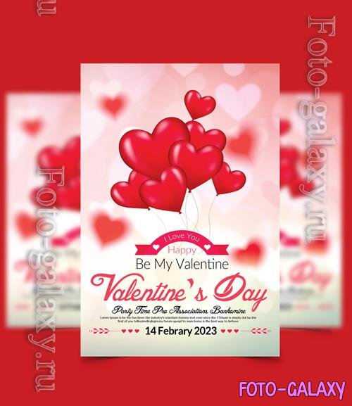 PSD happy valentine day party flyer vol 4