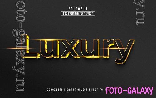 PSD luxury 3d editable text effect psd with premium background