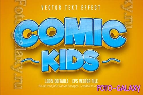 Comic Kids - Editable Text Effect, Font Style