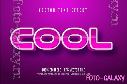 Cool - Eps Editable Text Effect, Font Style