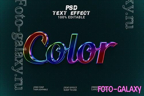 Psd color text style effect