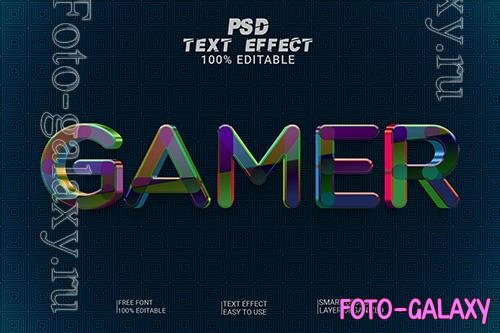 Psd gamer text style effect
