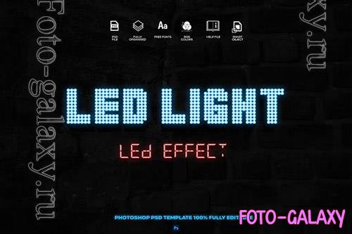 LED text effect