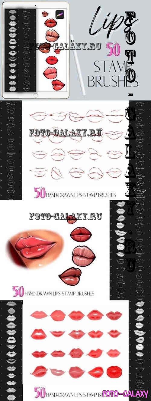 Procreate Lips Stamps Brushes