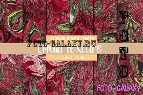 liquid wave texture red and green - 10295160