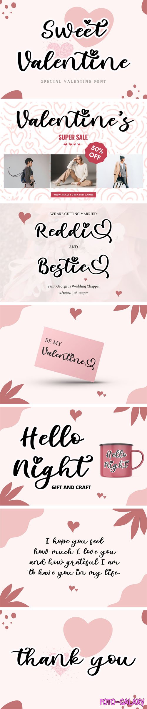 Sweet Valentine - Romantic Handwritten Font