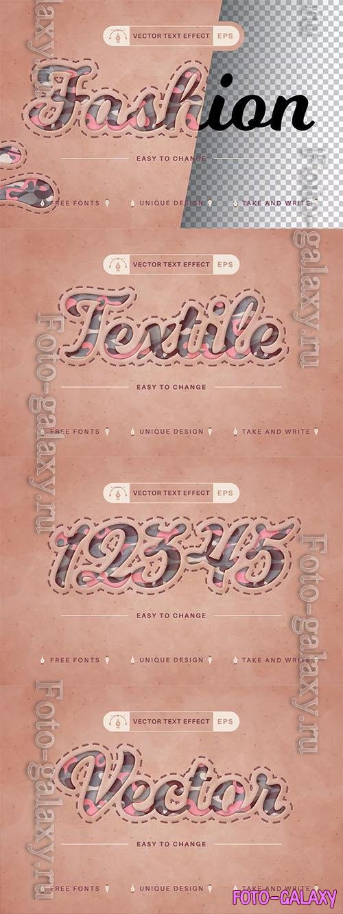 Fashion - editable text effect, font style