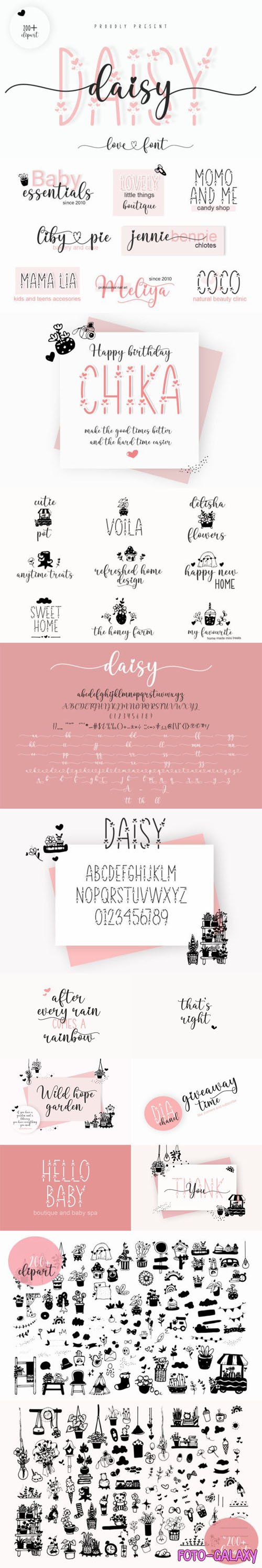 Daisy - Love Duo Font