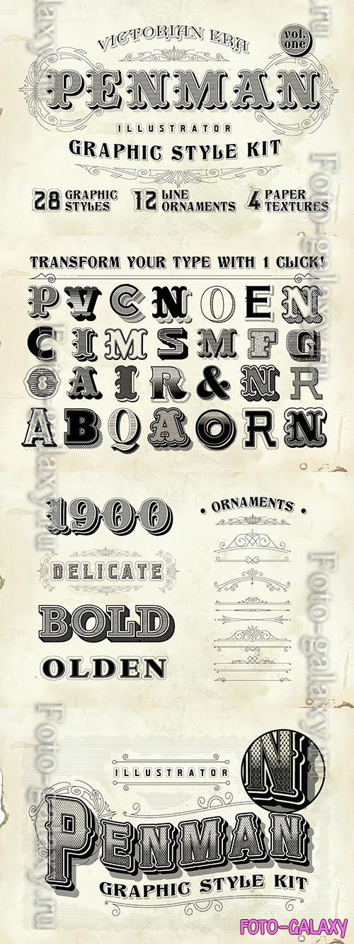 Victorian Penman Text Effects