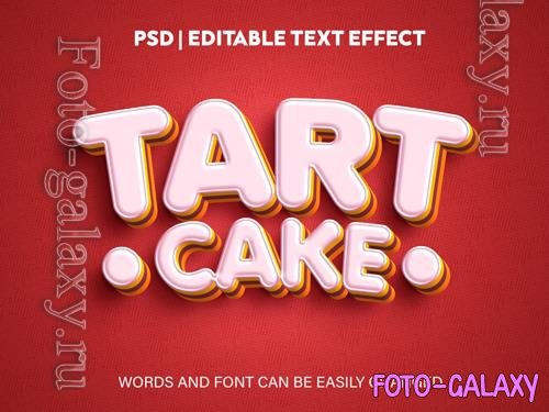 PSD editable text effect cake