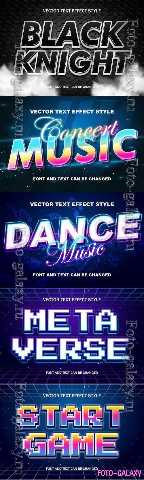 Vector 3d text editable, text effect font design
 set vol 68 