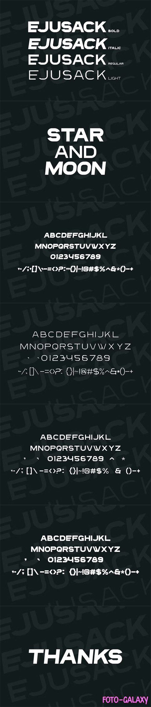 Ejusack - Authentic Display Font