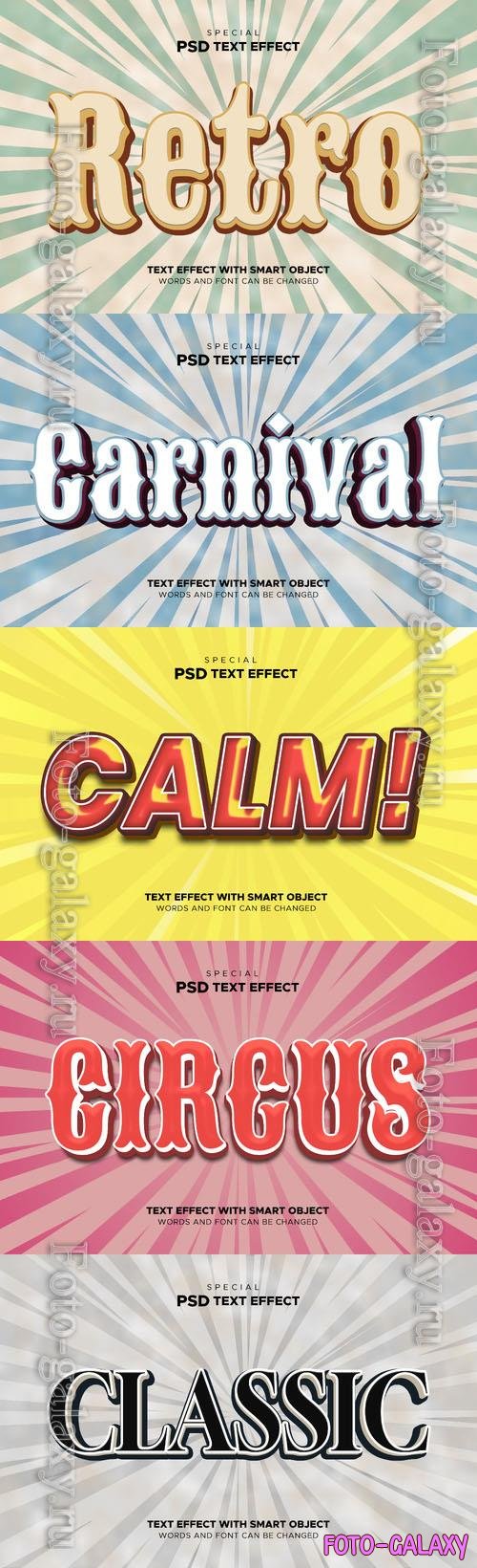 Psd style text effect editable collection vol 333 