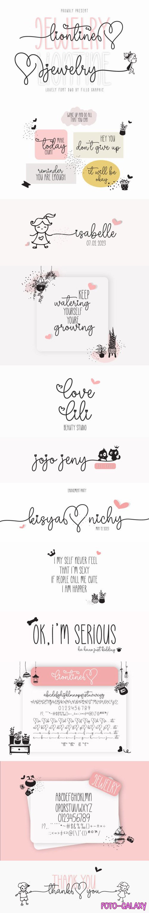 Liontine Jewelry Font Duo