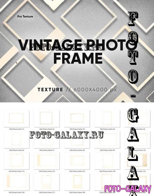 20 Vintage Photo Frame Overlay HQ - 16506880