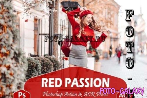 10 Red Passion Photoshop Actions And ACR Presets, Bright  - 2602350