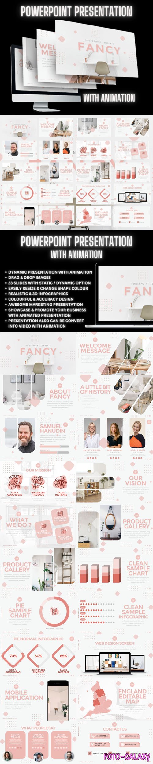 Fancy - Amazing Animated PowerPoint Presentation Template