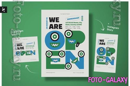 Creative We Are Open Shop Flyer - USDLWHM