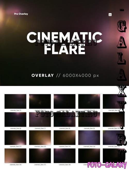 20 Cinematic Flare Overlay HQ - 26069851